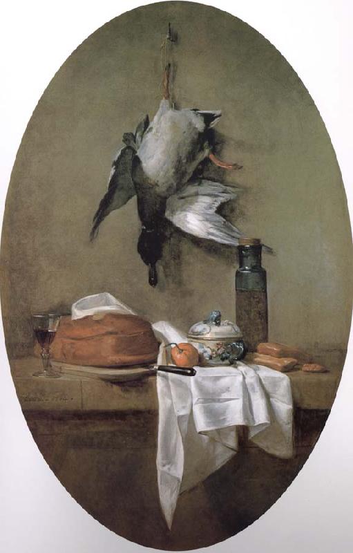 Jean Baptiste Simeon Chardin Duck bowl and olive oil Germany oil painting art